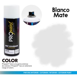 Pintura en Aerosol Color Blanco Mate 400ml