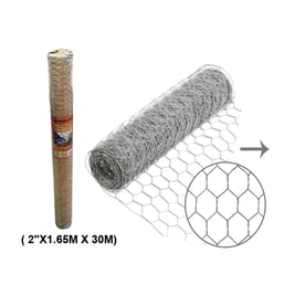 Rollo de malla metálica tejido hexagonal para gallinero o pollera 2" (DT13-M16520)