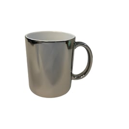 Taza 11 oz efecto espejo  (gris)