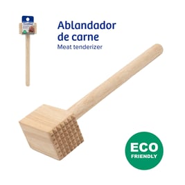 Martillo ablandador de carnes  - maso machacador - de madera  (EX-KT2318)