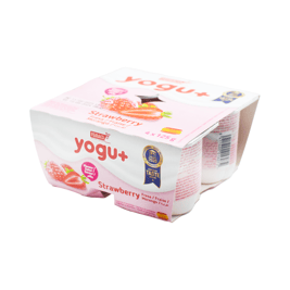Yogurt de fresa, pack de 4 unidades