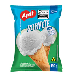 Polvo para hacer helado de coco, 120 g "APTI"