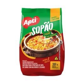 Sopa de carne con pasta y verdura, 180 g, "APTI"(Rinde 8 porciones)