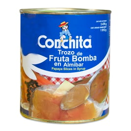 Trozos de fruta bomba en lata de 3 kg