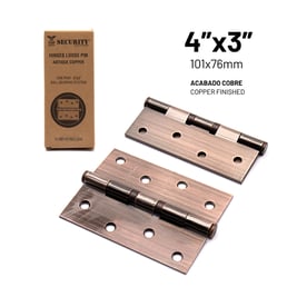 Set de 2 bisagras con pasador suelto 4" x 3" (9A145-HHDG43-AC)