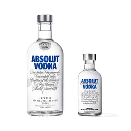 Oferta especial: 1 botella de Vodka Absolut + baby