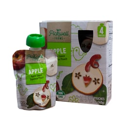 Compota de manzana (pack de 4 de 90 g c/u) "Pickwell"