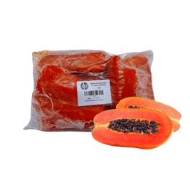 Trozos de fruta bomba madura congelados, 2 kg (JKY)