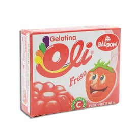 Gelatina sabor a fresa 85 g