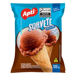 Polvo para hacer helado de chocolate, 120 g "APTI"