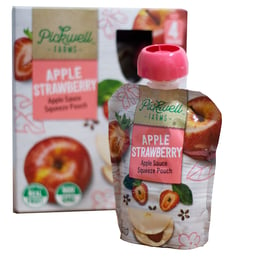 Compota de manzana-fresa (pack de 4 de 90 g c/u) "Pickwell"