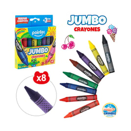 Juego de 8 crayolas Jumbo - para colorear (CY-JB-8HQ)