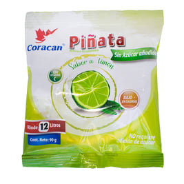 Refresco instantáneo Piñata, sabor limón, 90 g (12 litros)