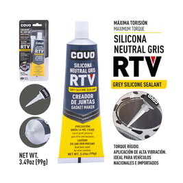 Silicona neutral gris RTV 99 g (CV-RTV-GY)