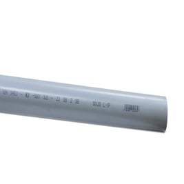 Tubo sanitario de PVC, diámetro 50 mm, longitud 3m