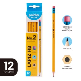  Set de 12 lápices, HB No.2