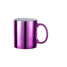 Taza 11 oz efecto espejo (morada)