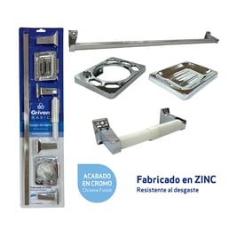 Set de 4 accesorios para baño (GVB-SH8001E)