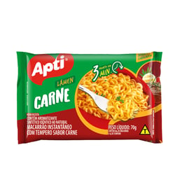 Sopa tipo ramen de carne, 70 g, "APTI"