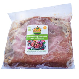 Picadillo mixto de cerdo y pollo, condimentado, 1 kg