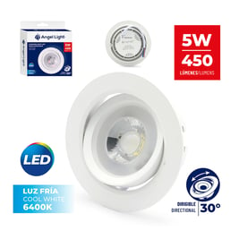 Lámpara Led luz cálida para empotrar en pladur de 5 W (DZ101R-5W)