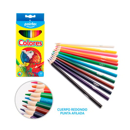 Set de 12 lápices de colores largos (RCP-12)