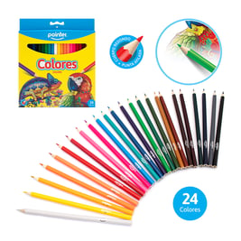 Set de 24 lápices de colores largos (RCP-24)