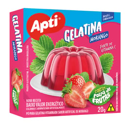 Gelatina C/Pulpa de fresa, 20 g "APTI"