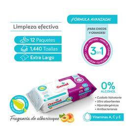 Pack de 80 toallitas húmedas libres de alcohol para bebé (GN-BWC55-80)