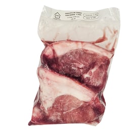 Chuleta de cerdo con hueso y piel, 1 kg