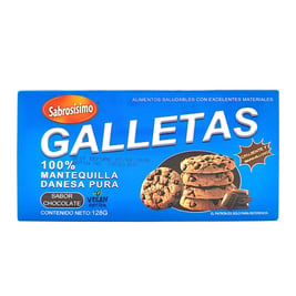 Galletas con pepitas de chocolate, 128 g