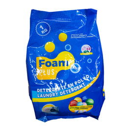 Detergente en polvo de flores, Foam Plus, 1kg