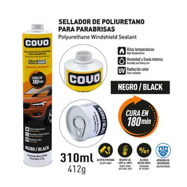 Silicona sellador de poliuretano para parabrisas 310 ml (CV-US-310)