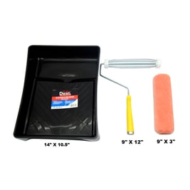  Kit de rodillo 9" con mota y bandeja para pintura (DT-222135)