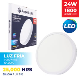 Lámpara redonda de 24W para sobreponer de luz fría A105-PB002R-24W 