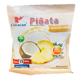 Refresco instantáneo Piñata, sabor piña colada, 90 g (12 litros)