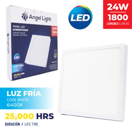 Lámpara cuadrada de 24W para sobreponer de luz fría A105-PB002s-24W 